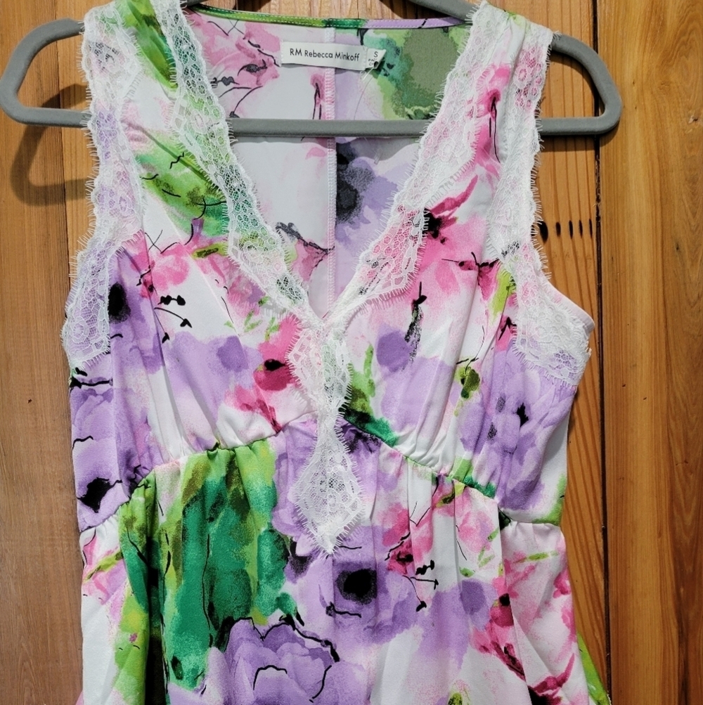 RM Floral Lace Trim Dress